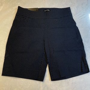 Hilary Radley navy with tiny polka dots size small